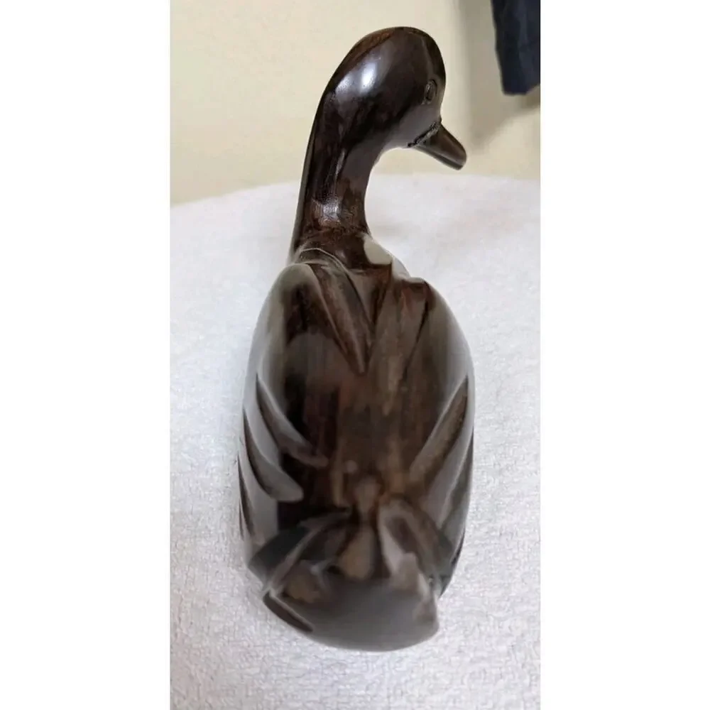 Vintage Solid Wood Hand Carved Duck Decoy Home Decor